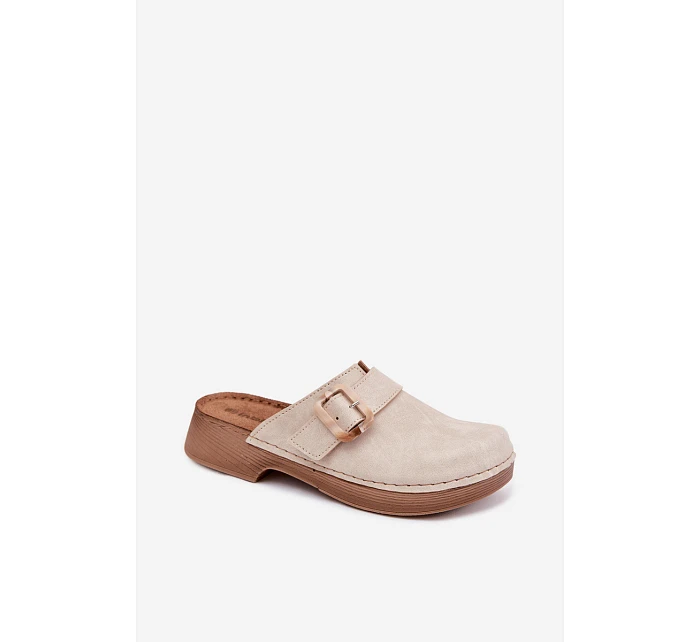 Dámské s přezkou  Světle béžové model 22094903 - Inblu