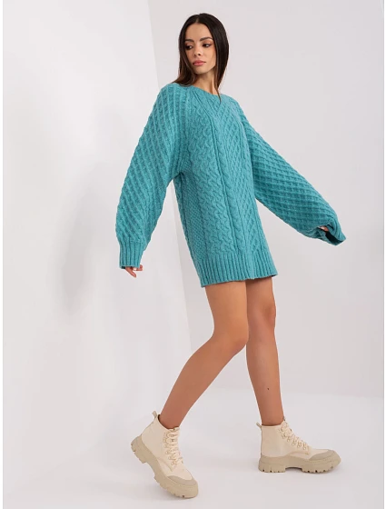 Sweter AT SW  turkusowy model 18909234 - FPrice