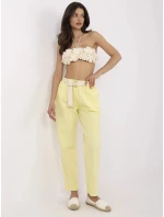 Kalhoty DHJ SP 20506.79 světle žluté