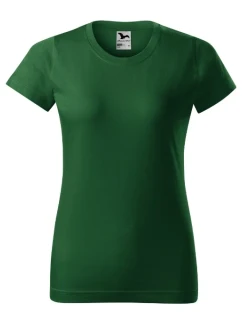 Basic tričko dámské lahvově zelená