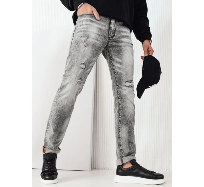 Pánské džínové kalhoty šedé FashionStreet UX4133