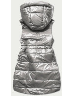 Lesklá vesta v grafitové barvě s kapucí model 16150088 - S'WEST
