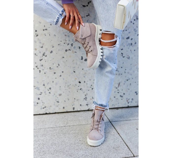 Semišové boty Trapper Světle fialová model 21578095 - S.Barski