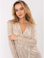 Šaty MI SK 68592.36 béžové Šaty MI SK 68592.36 béžové