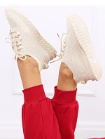 Dámská sportovní obuv SJ2152 světle béžová - Inello