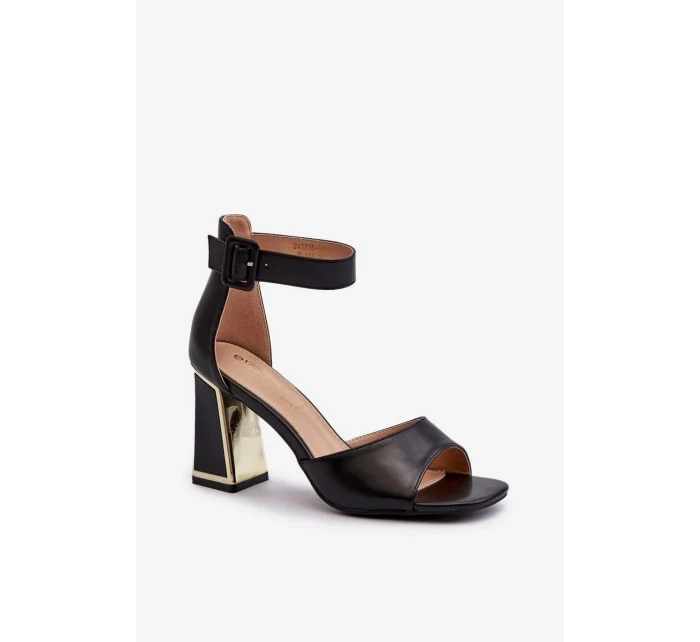 Sandály na podpatku model 197088 Step in style Sandály na podpatku model 197088 Step in style