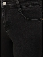 Jeansy damskie mom fit z wysokim stanem czarne FashionStreet ZY3115