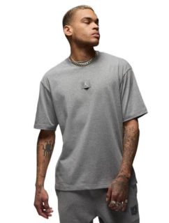 Jordan Flight Essentials 85 Crew Tee Carbon Heather pánské sportovní tričko - model 21932868