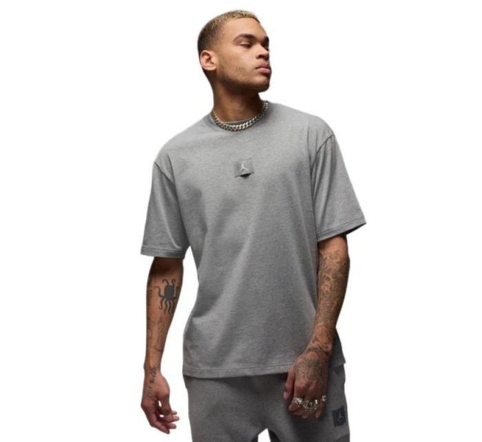 Jordan Flight Essentials 85 Crew Tee Carbon Heather pánské sportovní tričko - model 21932868