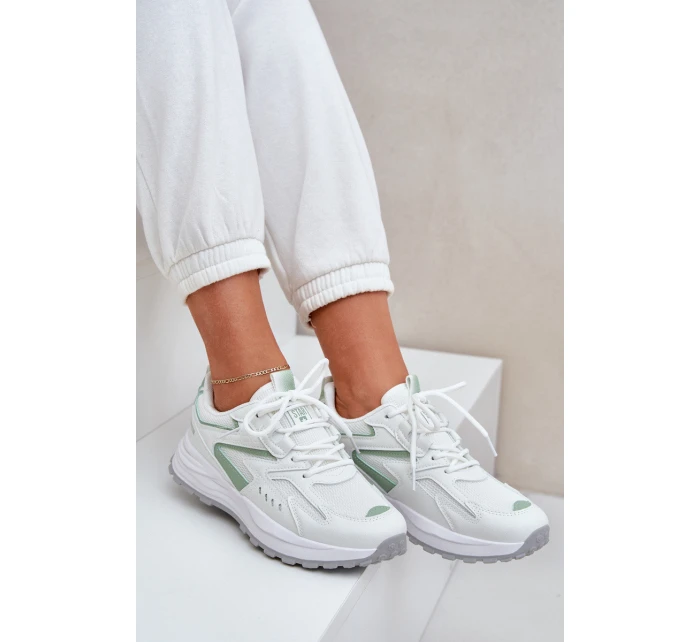 Dámské Sportovní Boty Big Star NN274A095 HI-POLY SYSTEM Bílá-Zelená Dámské Sportovní Boty Big Star NN274A095 HI-POLY SYSTEM Bílá-Zelená