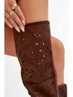 dámské vysoké boty na čokoládové model 21821933 - Boto dámské vysoké boty na čokoládové model 21821933 - Boto