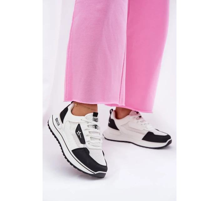 Dámské boty na platformě Big Star HI-POLY SYSTEM – bílo-černé