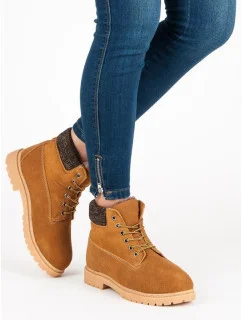 Dámské kožené traperky 37211C - Walkman shoes