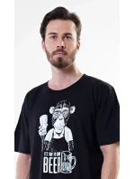 Pánská noční košile s krátkým rukávem Opice - Vienetta