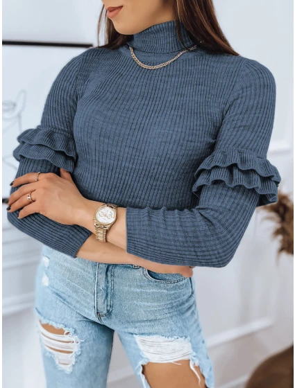 Dámský svetr modrý Dstreet model 21964204 - FashionStreet Dámský svetr modrý Dstreet model 21964204 - FashionStreet