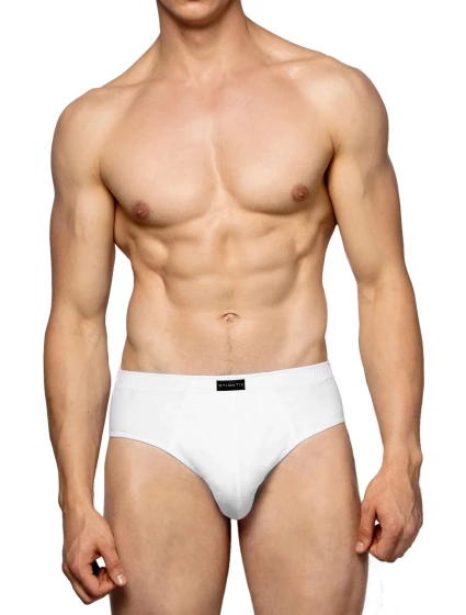 Pánské slipy 3 pack 006 white - Atlantic