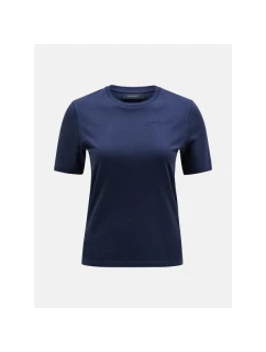 Tričko Peak Performance W Original Small Logo Tee námořnická modrá