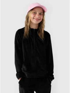 Dívčí velurová mikina s kapucí Junior model 21907483 - 4F