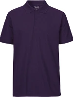Neutral O 20080 Pánské piqué polo z bio bavlny 77.2080 purple