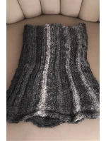 Komin dámský vlněný šátek zimní grafitový model 21860888 - K-Fashion