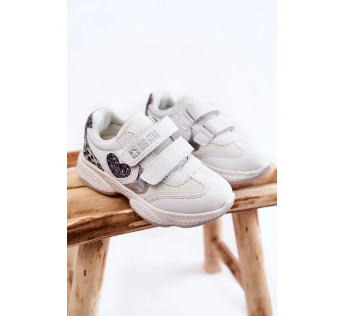 Dětská sportovní obuv na suchý zip Big Star model 21599086 Bíle - Big Star Shoes Dětská sportovní obuv na suchý zip Big Star model 21599086 Bíle - Big Star Shoes