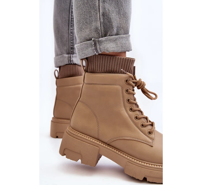 Dámské kozačky s v hnědé barvě model 21642055 - Boto Dámské kozačky s v hnědé barvě model 21642055 - Boto