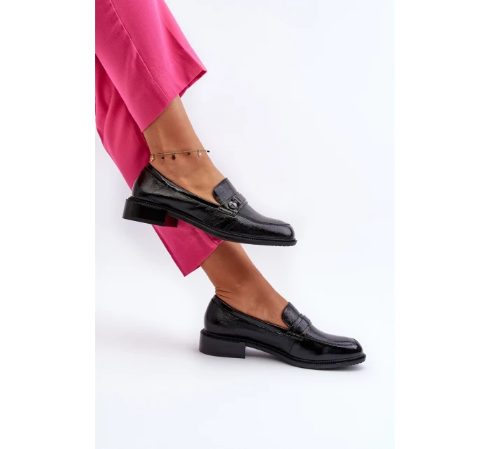 Dámské lakované mokasíny černé Nerilaja Dámské lakované mokasíny černé Nerilaja