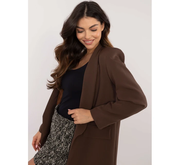 Marynarka DHJ MA brązowy model 20614031 - FPrice Marynarka DHJ MA brązowy model 20614031 - FPrice