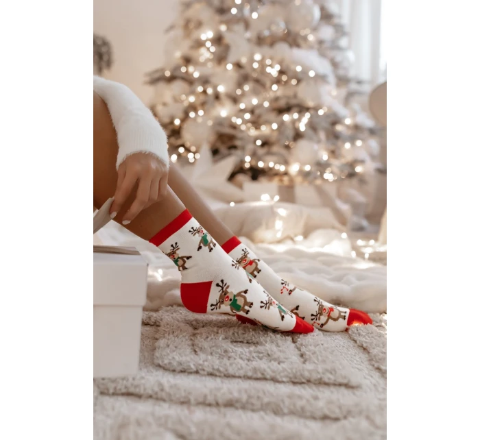 DÁMSKÉ VÁNOČNÍ PONOŽKY SOB V ŠÁTKU 1283.015