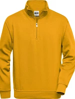 Daiber JN 831 Pracovní mikina s 1/4 zipem 02.0831 gold yellow