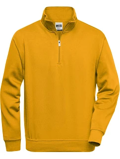 Daiber JN 831 Pracovní mikina s 1/4 zipem 02.0831 gold yellow