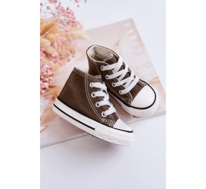 Dětské Vysoké Tenisky Khaki Filemon Dětské Vysoké Tenisky Khaki Filemon