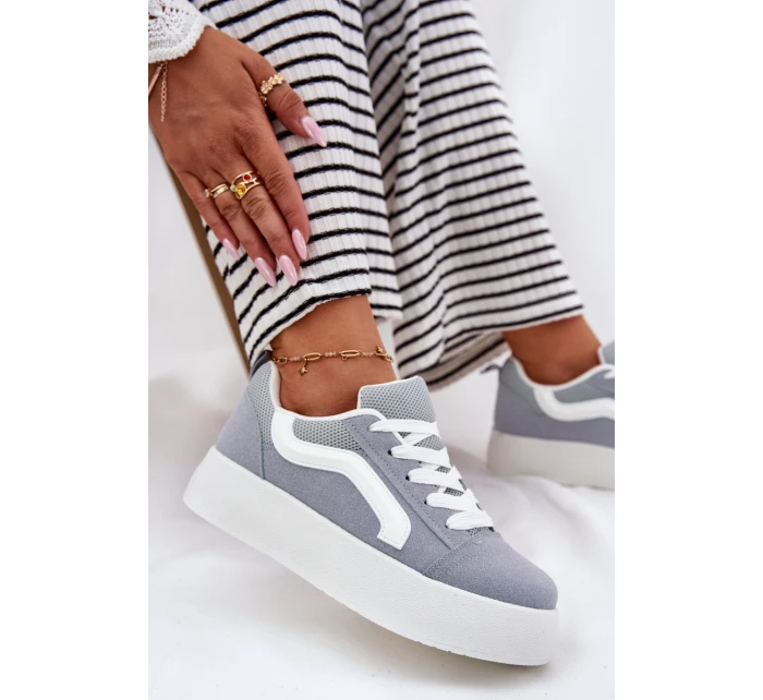 Dámské Tenisky Na Platformě Modré model 21694955 - Boto Dámské Tenisky Na Platformě Modré model 21694955 - Boto