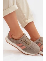 Dámské tenisky z přírodního semiše tmavě zelené model 22013959 - EVENTO Dámské tenisky z přírodního semiše tmavě zelené model 22013959 - EVENTO