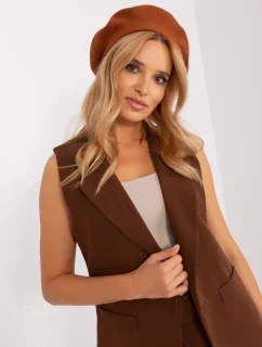 Czapka AT CZ model 18949344 jasny brązowy - FPrice