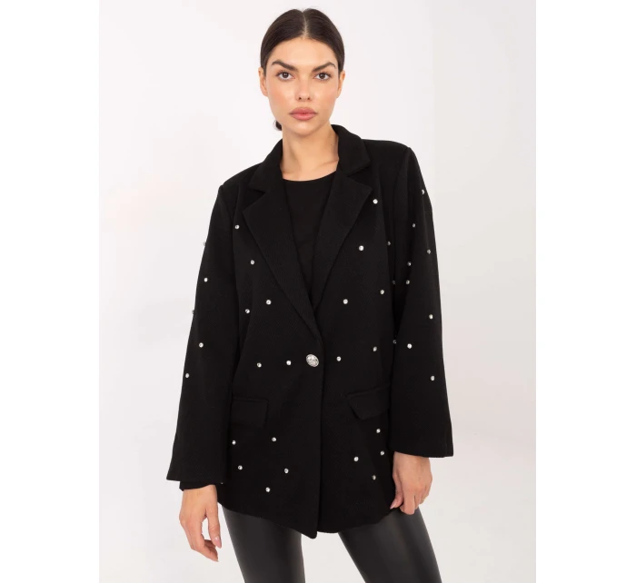 Marynarka IT MA model 21795557 czarny - FPrice Marynarka IT MA model 21795557 czarny - FPrice