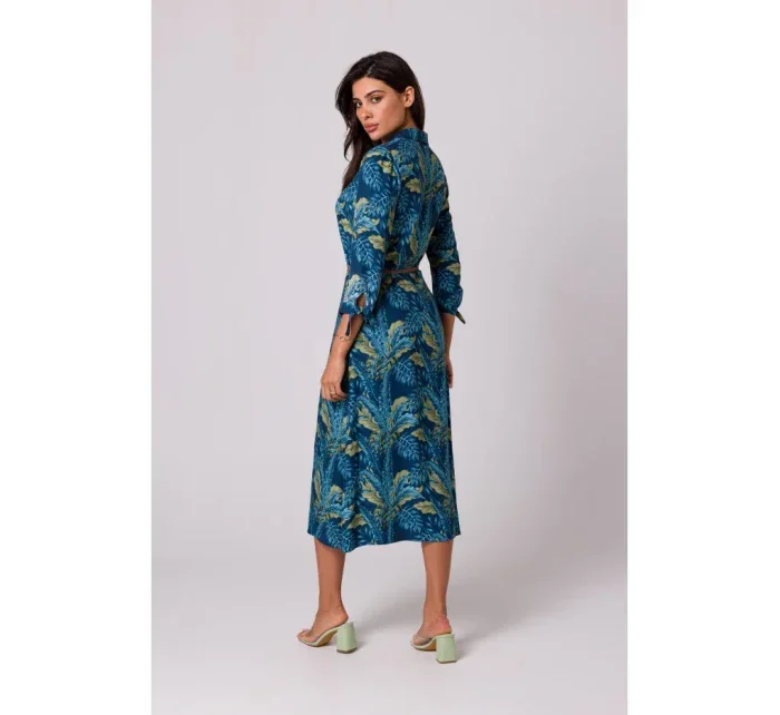 B259 Košilové šaty na knoflíky - model 2