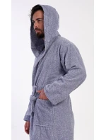 Pánský župan s kapucí model 21290628 - Vienetta MAN Pánský župan s kapucí model 21290628 - Vienetta MAN