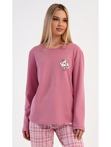 Dámské pyžamo dlouhé model 21475620 se šálou - Vienetta