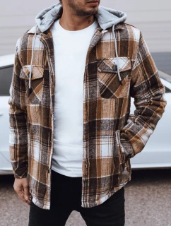 FashionStreet béžová pánská bunda s kapucí TX4960