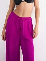 Summer Satin Trousers - RED - TRIUMPH RED - TRIUMPH