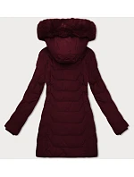 Dámská bunda s kapucí J Style bordó (16M9121-06)