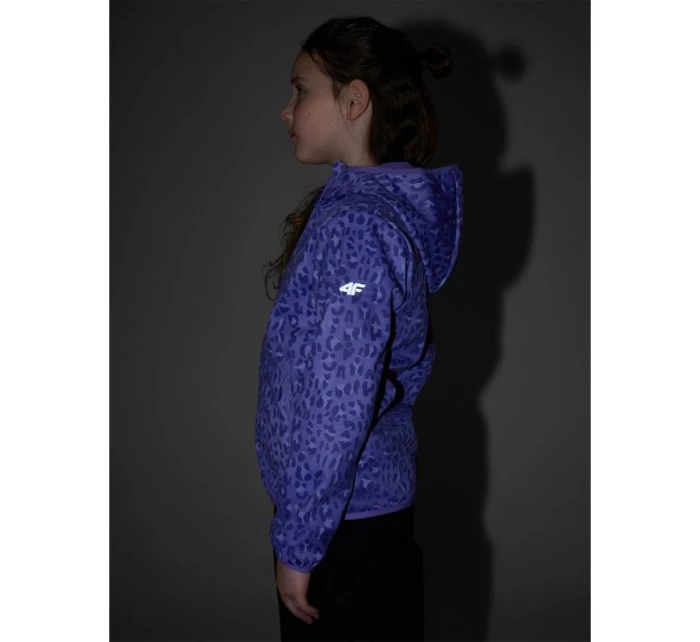 Dívčí větruodolná softshellová bunda s membránou 5000 4F 4FJRAW25TSOFF507-90A Dívčí větruodolná softshellová bunda s membránou 5000 4F 4FJRAW25TSOFF507-90A