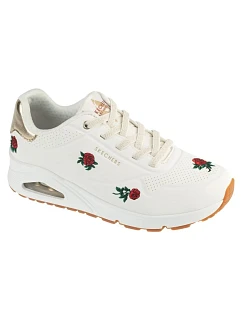 Skechers Uno – Champagne and Roses 177862-WRD bílé 36