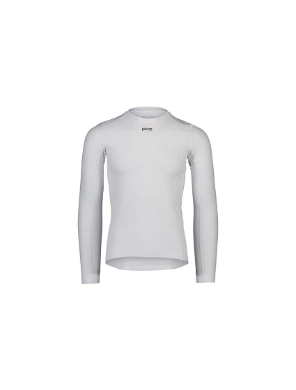 Cyklistické tričko POC ESSENTIAL LAYER LS – bílé