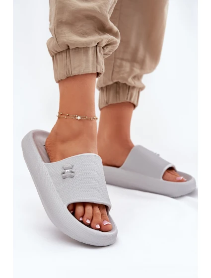 Dámské Pěnové Sandály Na Platformě S  Šedé model 21697225 - VINCEZA