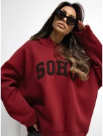 Bluza RV BL model 21777704 bordowy - FPrice Bluza RV BL model 21777704 bordowy - FPrice