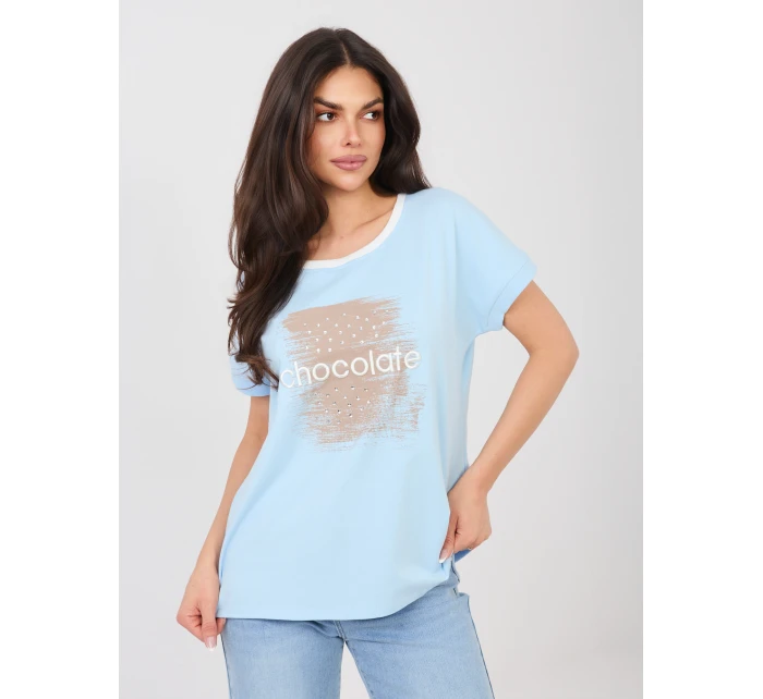 Bluzka RV BZ A1174.91 jasny niebieski