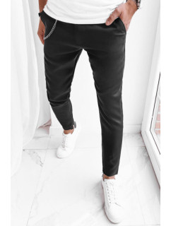 Pánské ležérní kalhoty černé Dstreet UX4002