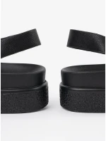 Krásné dámské černé  sandály platforma